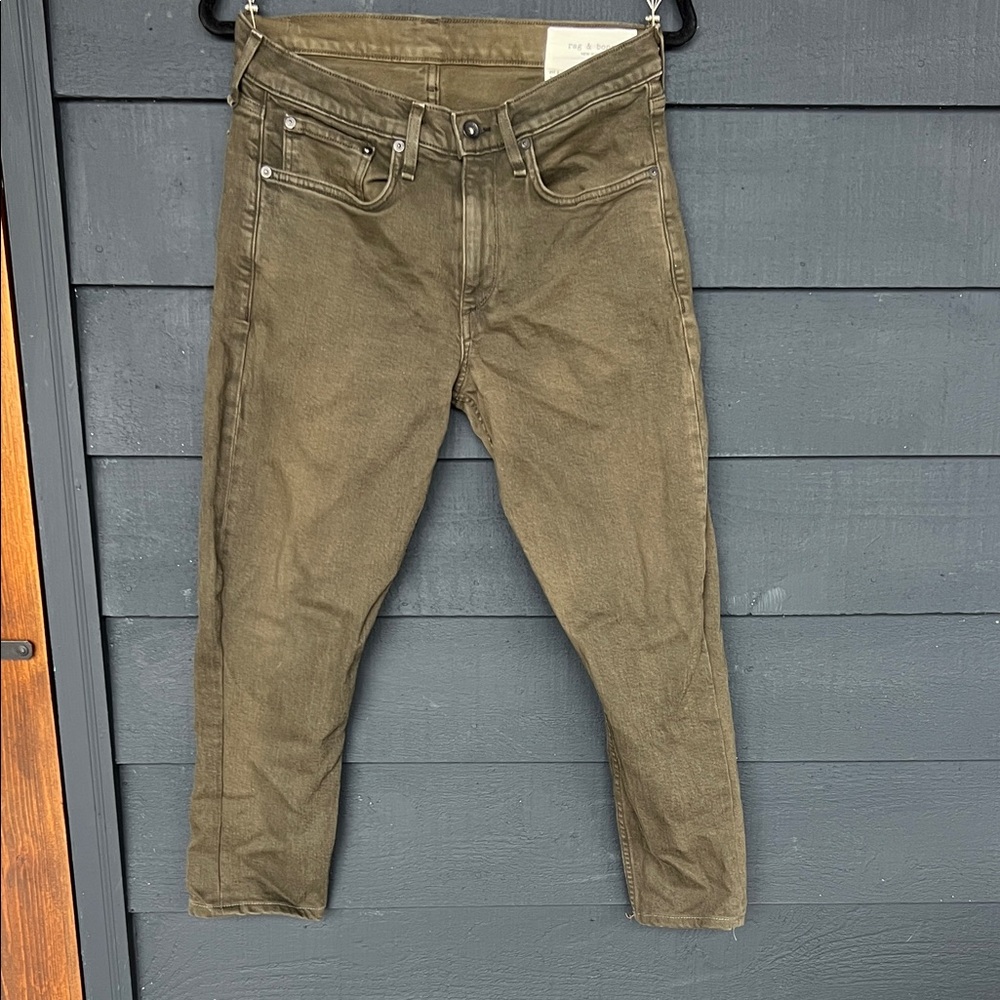 Lux Rag and Bone Dark Moss Jeans